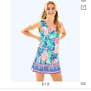 Lily Pulitzer Donna Romper In Multi Beach Please 6